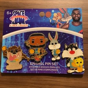 4 Pcs Funko POP Space Jam A New Legacy Pin Set Tune Squad Walmart Exclusive New